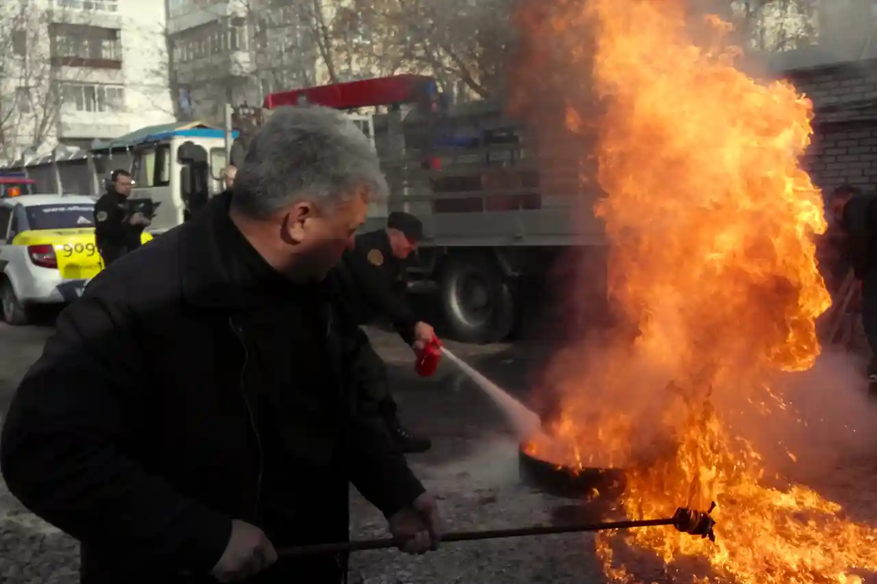 Учения по борьбе с огнём