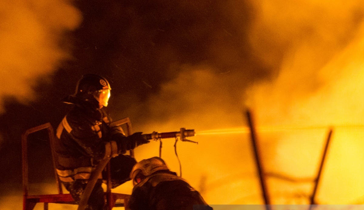 Крупный пожар произошел в Томске