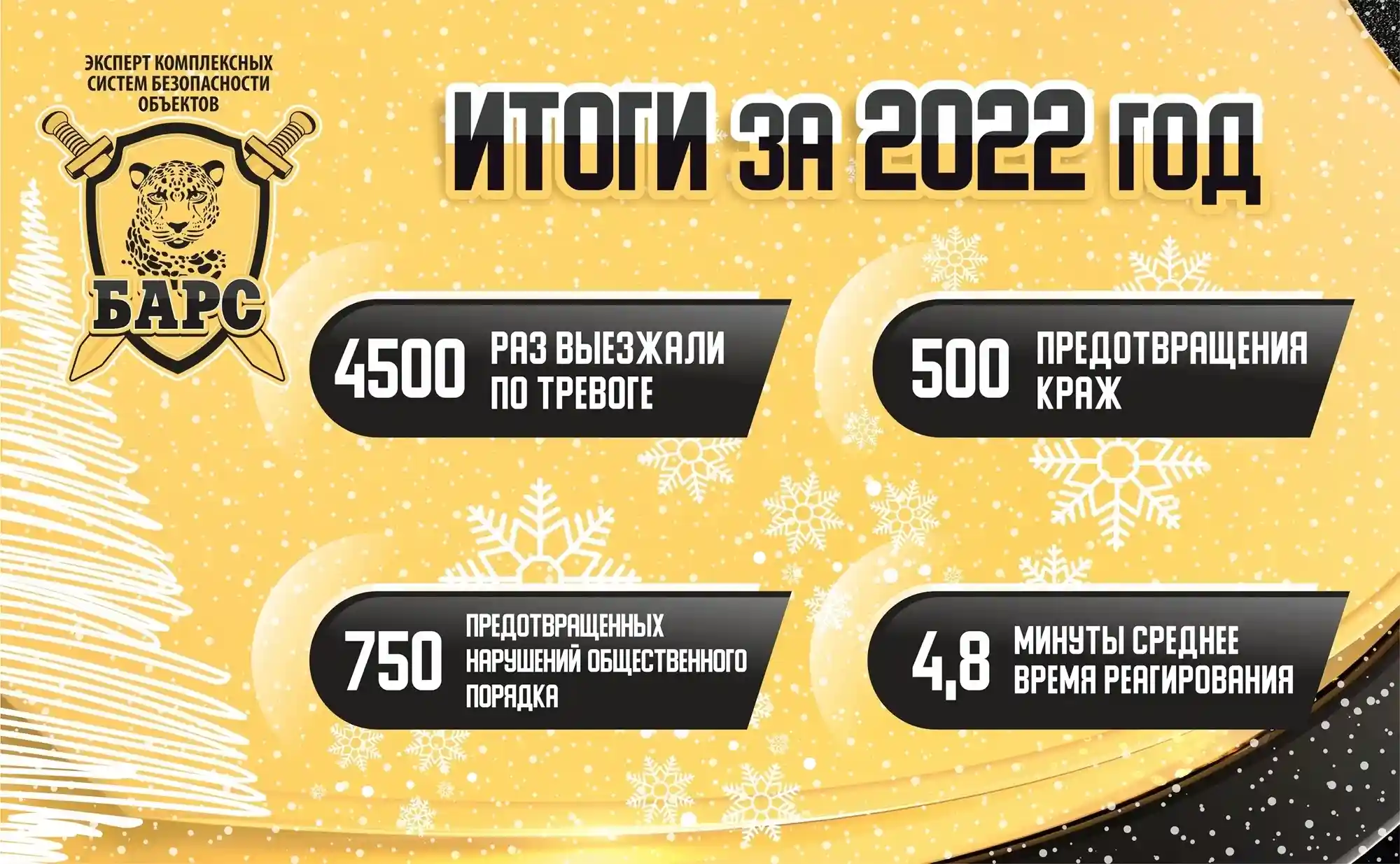 Итоги года. Сводка реагирования ГБР "Барс" за 2022 год