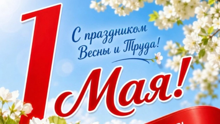 С праздником Весны и Труда!